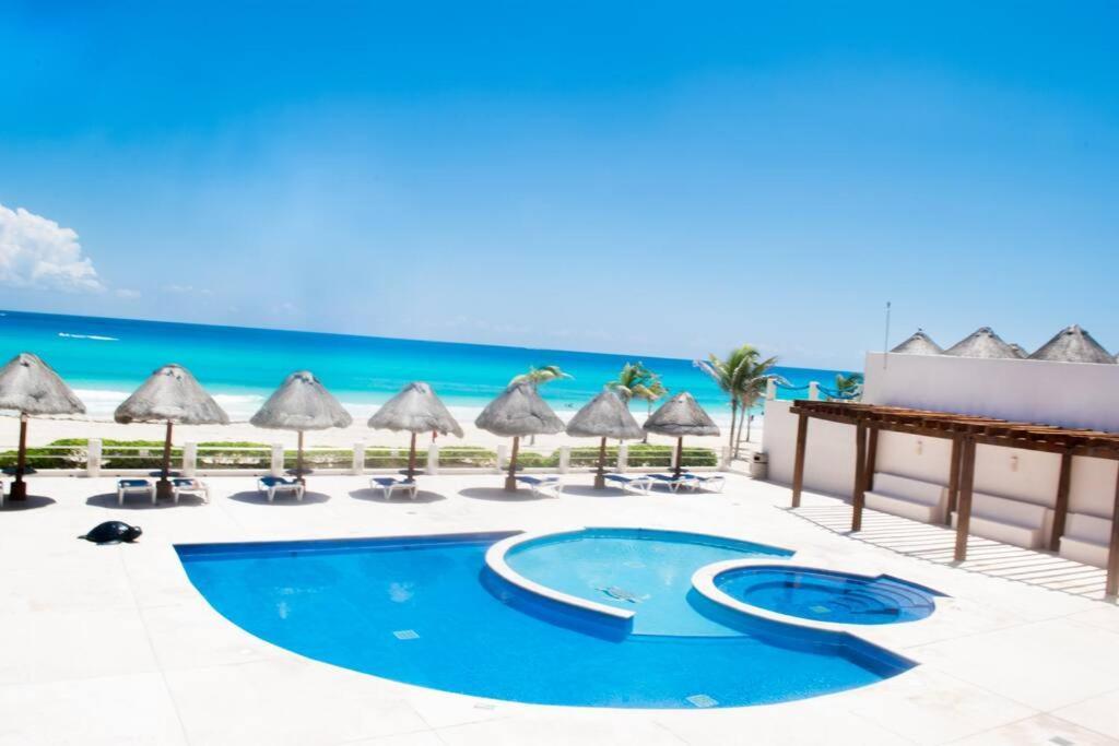 Ocean Front Villa Marlin, Best Location In Hotel Zone #109 Cancun Bagian luar foto